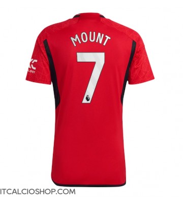 Manchester United Mason Mount #7 Prima Maglia 2023-24 Manica Corta